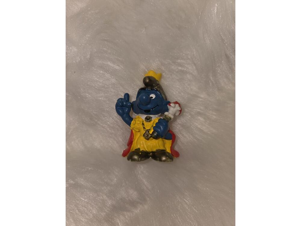 Vintage Smurf King Figurine by Schleich